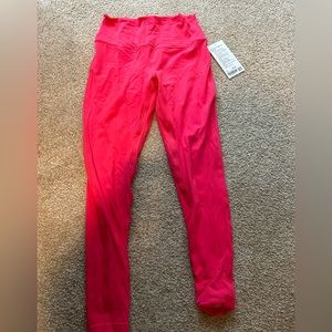 Lululemon size 10 align leggings hot pink